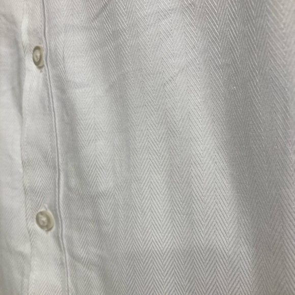 💙 Michael Kors Men’s Slim Fit Button Up Shirt, White - Size L, 16, 32/33 - Picture 3 of 7